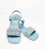 Little missy blue embellished sandals