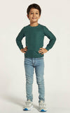 Juniors green textured pullover  (Winter)