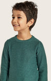 Juniors green textured pullover  (Winter)