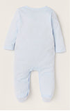 Giggles stripe bow coat sleepsuit