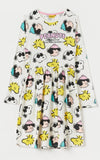 Peanuts snoopy white frock