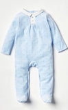 Giggles blue star fleece sleepsuit (Winter)