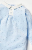 Giggles blue star fleece sleepsuit (Winter)