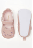 Florabella pink cat ears infant ballerina shoes