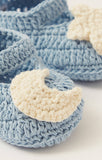 Giggles knitted moon & flower infant booties (Box Packaging)