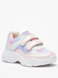 Juniors Rainbow pastel colorblock shoes (New)