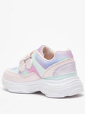 Juniors Rainbow pastel colorblock shoes (New)