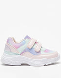 Juniors Rainbow pastel colorblock shoes (New)