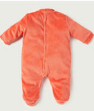 Juniors Tiger Fleece Closedfeet sleepsuit with cap