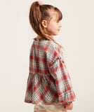 Eligo Red Checkered Blouse (Winter)