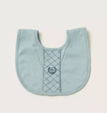 Giggles Green embroidered bib...
