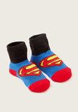 Superman infant booties