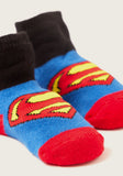 Superman infant booties