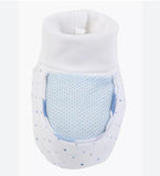 Giggles Blue Netted Booties