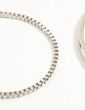 Lovisa silver chain & textured bracelets (Pack of 4) (Jewellery)