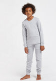 Juniors Grey Thermal Wear (set of 2)