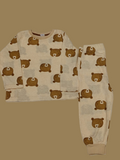 Matalan all over bear printed shirt & pyjama set (set of 2)