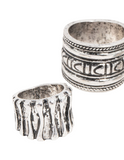 Lovisa silver turquoise rings (Pack of 3) (Jewellery)