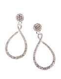 Lovisa silver twist teardrop earrings (Jewellery)