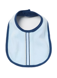 Giggles Solid Bib with Bow Detail and Press Button Closure