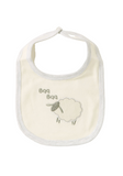 Juniors Solid Bib with Bow Detail and Press Button Closure