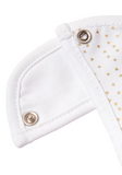 Giggles icecreem Bib with Bow Detail and Press Button Closure