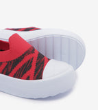 R&B red slip on shoes