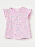 Juniors painted pink tshirt (Summer)