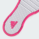 Adidas Solid White Shoes With Pink Logo (Box Packaging)
