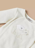 Giggles Bear Embroidered Fleece Ribbed Shirt & Pyjama Set (winter)