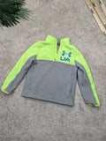 UnderArmour green & grey colorblock fleece pullover (Winter)