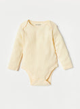 Juniors light ribbed fullsleeves bodysuits (pack of 3)