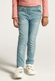 Juniors light wash girls jeggings