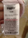 Giggles pink receiving hooded blanket