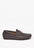 LBL men brown textured loafers (box packaging)