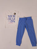 Juniors mermaids printed shirt & pyjama set (set of 2) (Summer)