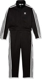 Adidas unisex black kids dungaree