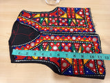 Girls embroidered waist coat with mirror embellishments(with cap)