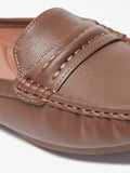 FloraBella women brown textured loafers (box packaging)