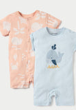 Juniors sea animals printed half romper (Summer)