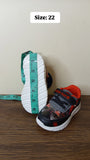 R&B black spiderman printed shoes