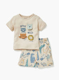Juniors stay wild shirt & shorts set (set of 2)