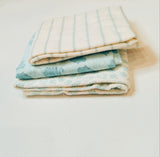 Juniors blue stripe flannel blankets (Pack of 3)