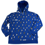 Vans all over printed blue fleece lined hoodie (Winter)