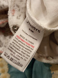 Juniors White Bunny Embroidered Fleece Sleepsuit (winter)