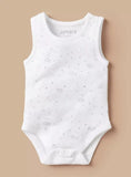 Juniors pink stripe & stars printed sleeveless bodysuits (set of 2)