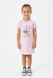 Juniors PEANUTS Pink Halfsleeves Long Tshirt (Athletic Dept) (Summer)