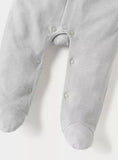Giggles grey coat & bow sleepsuit
