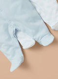 Juniors blue pastel sleepsuits (set of 2)