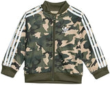 Adidas camouflage zipped pullover